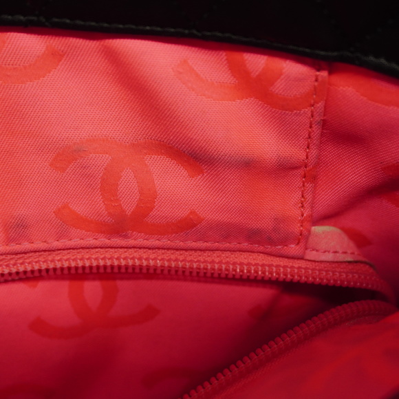 CHANELAuth  Ligne Cambon Women's Undefined,Leather Tote Bag Black - Picture 8 of 10